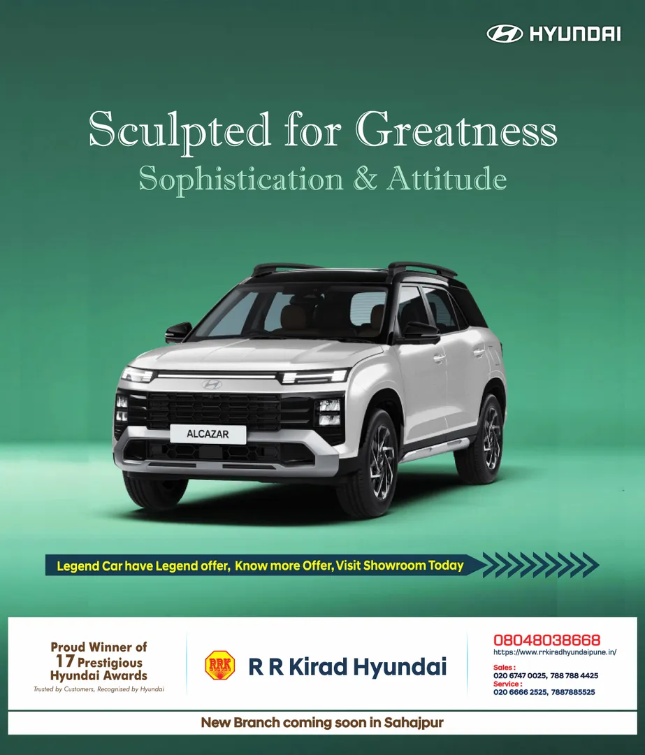 Intelligent. Versatile. Intense. 6 & 7 seater Best SUV at Hyundai Showroom Hadapsar Pune near Camp