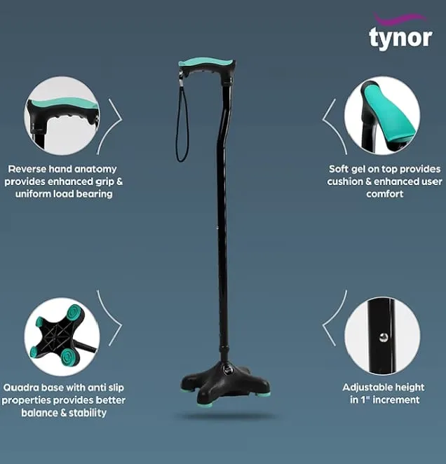 Tynor Back Quadripod Sticks Available in Kalwa West Thane
