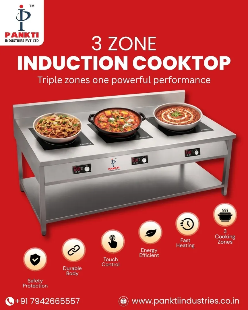 3 Zone Induction Cooktop Manufacturer in India