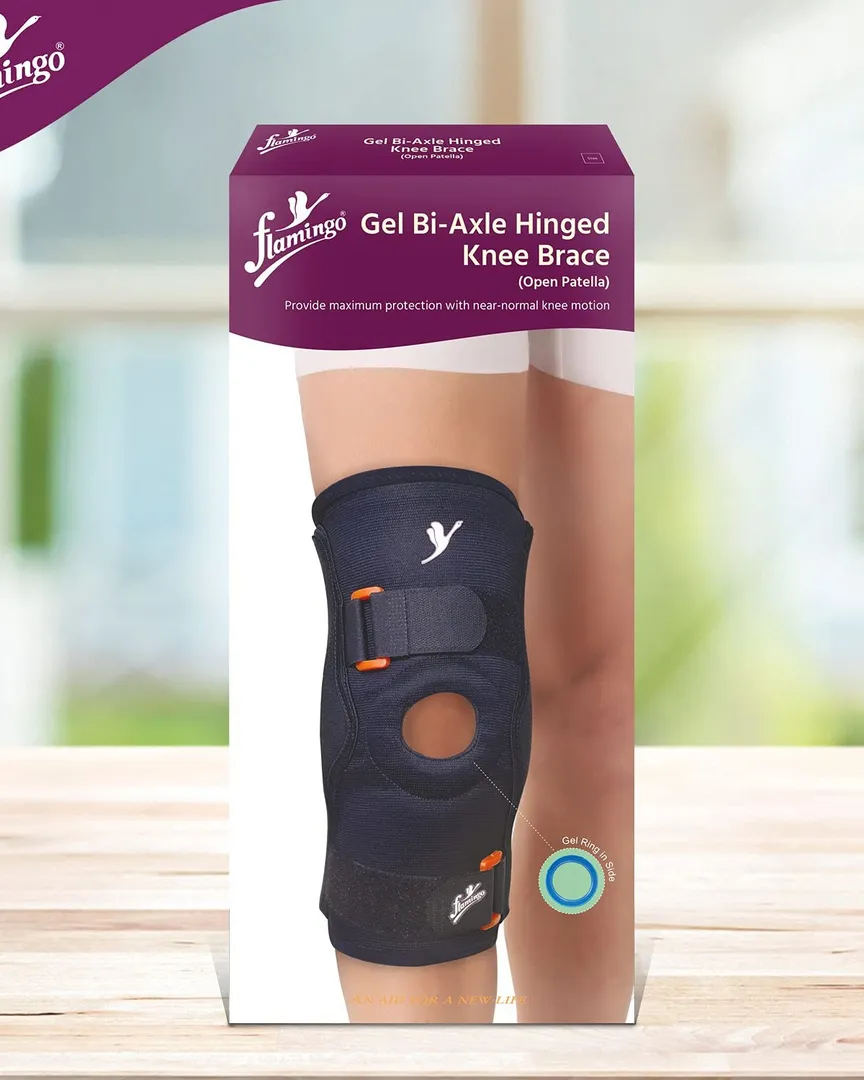 Gel Bi-Axial Open Patella Knee Support Available in Kalwa West Thane