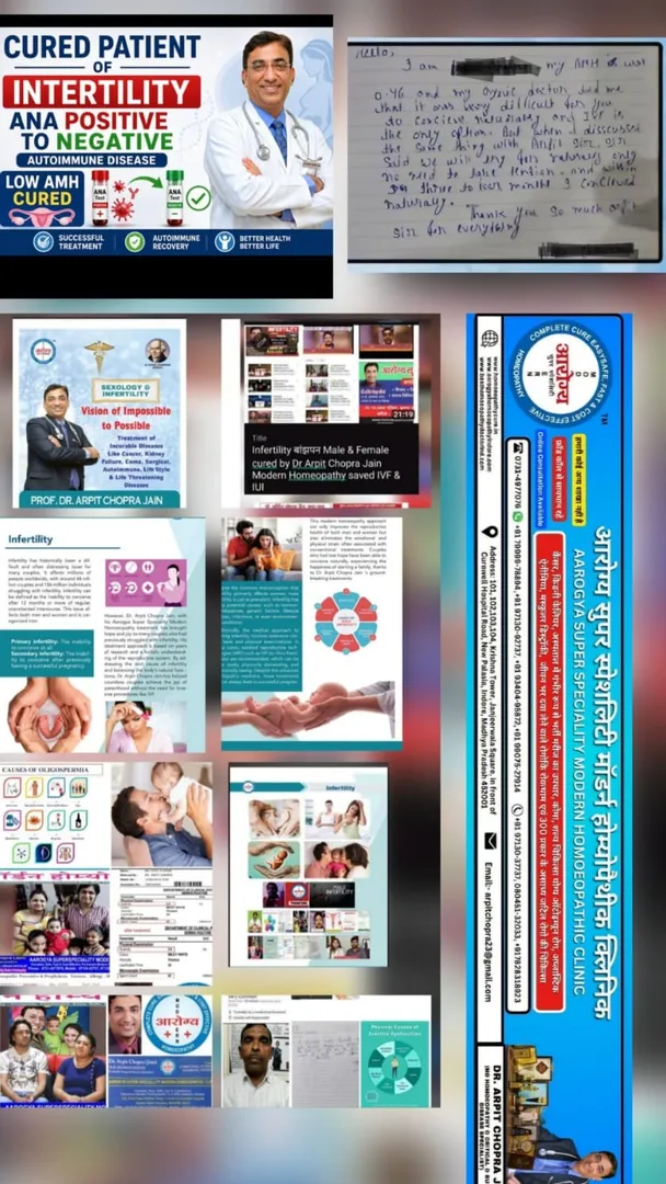 Infertility बांझपन with Low AMH & ANA Positive Cured saved IVF- Dr.Arpit Chopra Jain Aarogya Super S...