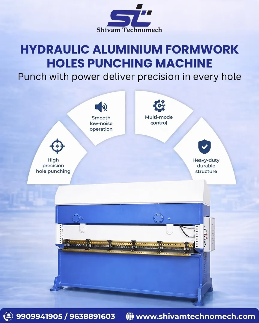 Hydraulic Aluminium Formwork Holes Punching Machine Manufacturer in India
