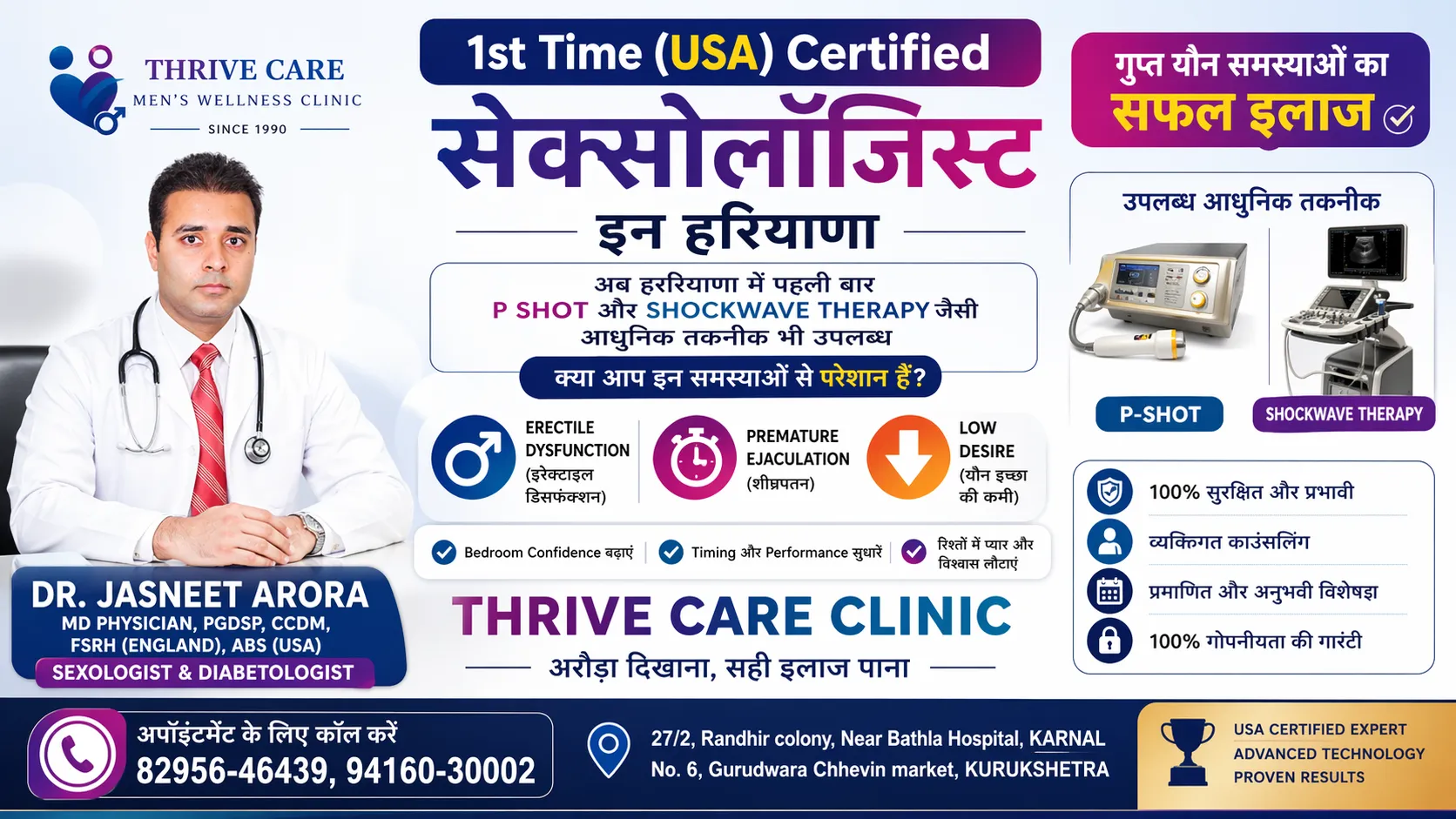 Sexologist near me Thrive Care Arora Dawakhana