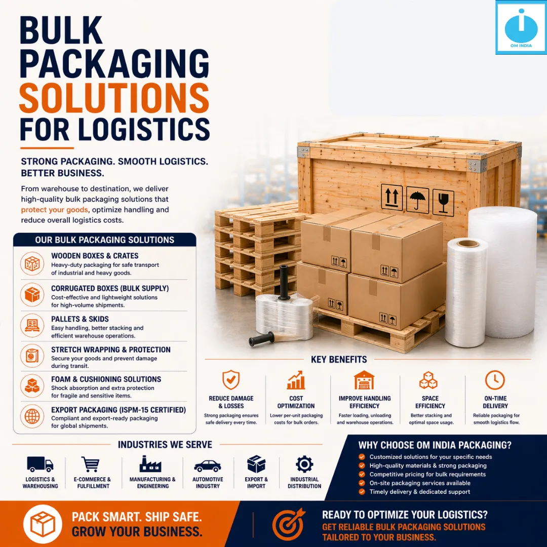 Bulk Packaging Solutions for Logistics in Pune | Scalable & Reliable by Om India Packaging