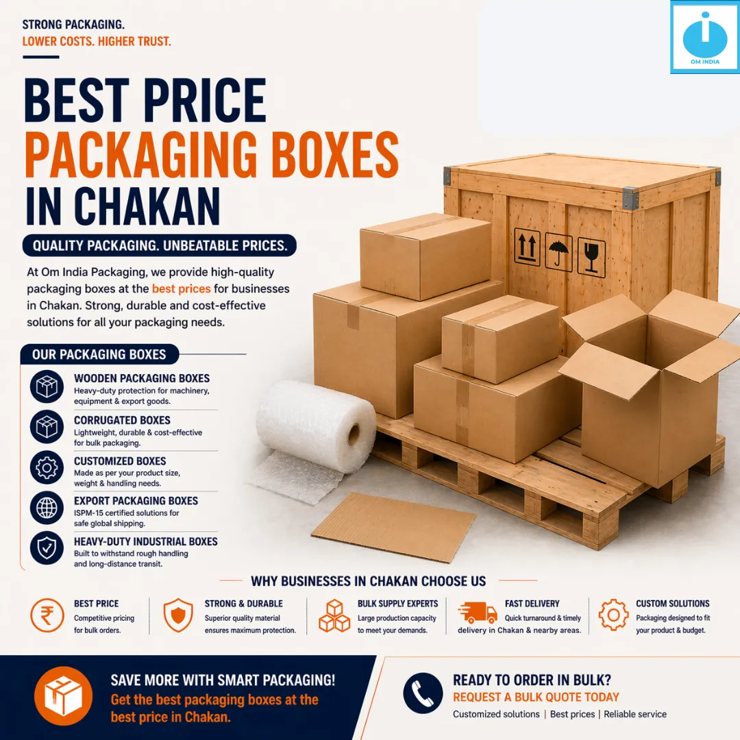 Best Price Packaging Boxes in Chakan | Affordable & Durable Solutions by Om India Packaging
