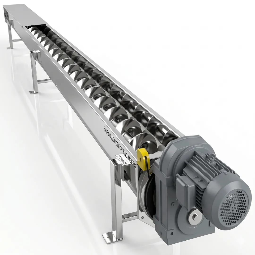SCREW CONVEYOR MATERIAL HANDLING SYSTEM FOR GRAIN HANDLING MANUFACTURER IN NOIDA DELHI NCR