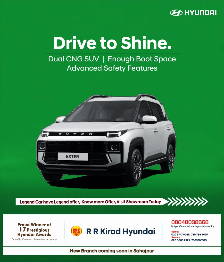 Looks that catch the light Hyundai Best SUV New EXTER book @ R R Kirad Hyundai Hadapsar Manjari Pune