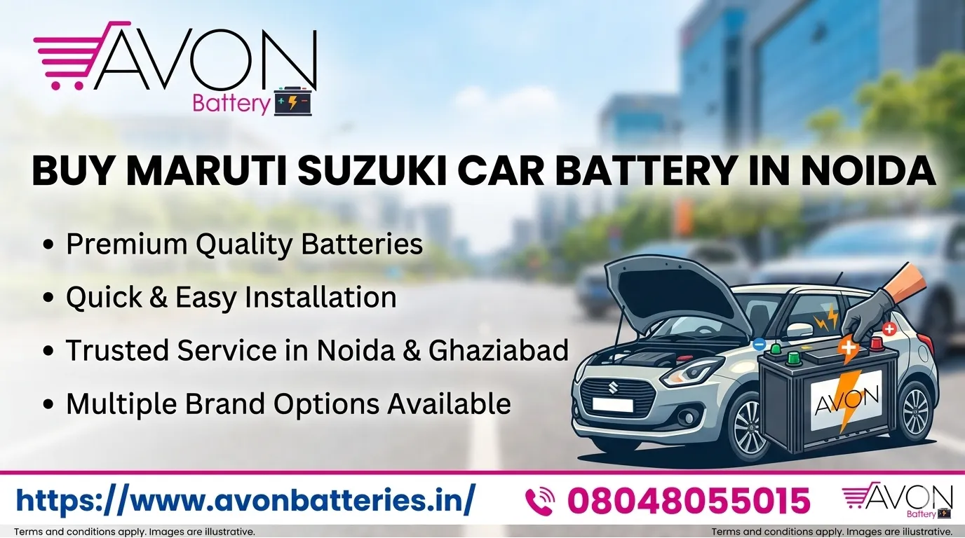 Buy Maruti Suzuki Car Battery in Noida | AVON BATTERY Best Price