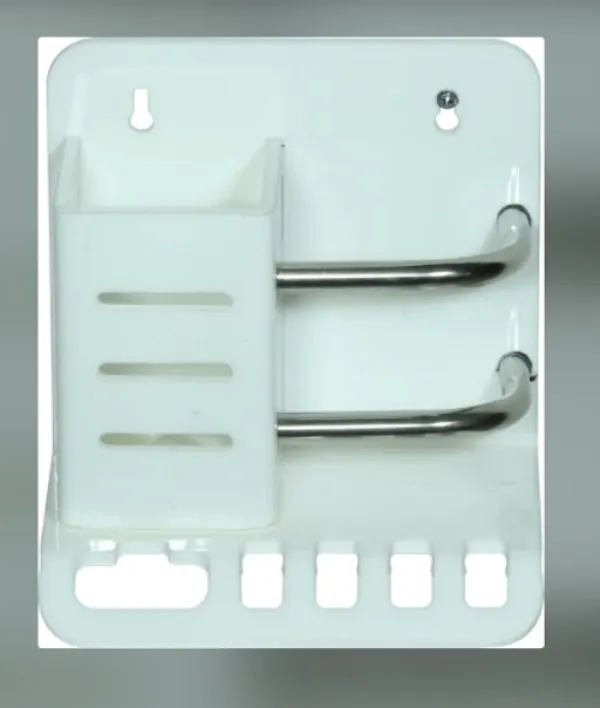 Acrylic 3 in 1 Brush Holder in Gujarat for Compact and Hygienic Storage