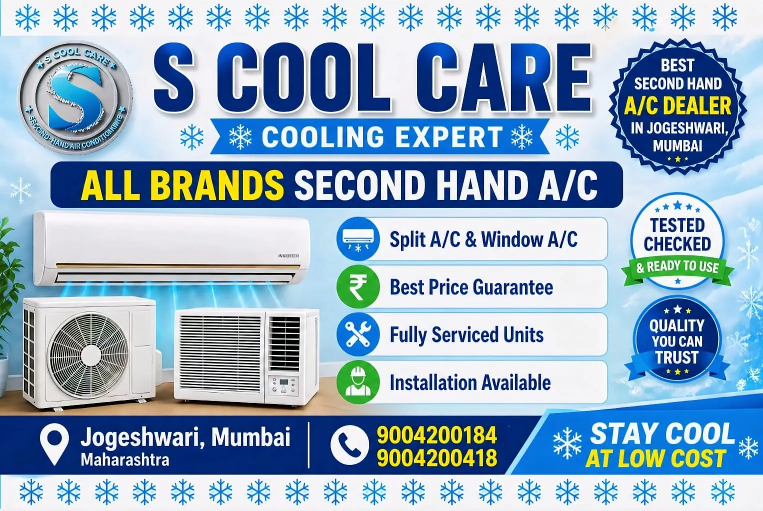 Best Second Hand A/C Dealert In Jogeshwari , Mumbai Maharashtra