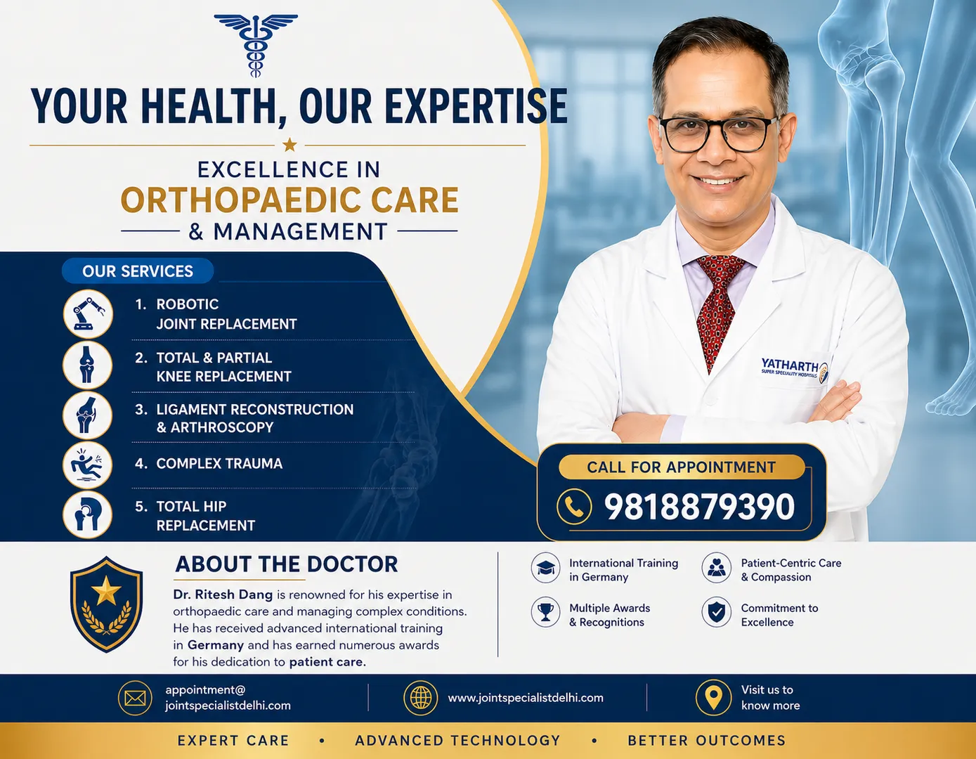 Robotic Joint Replacement Surgery In North West Delhi