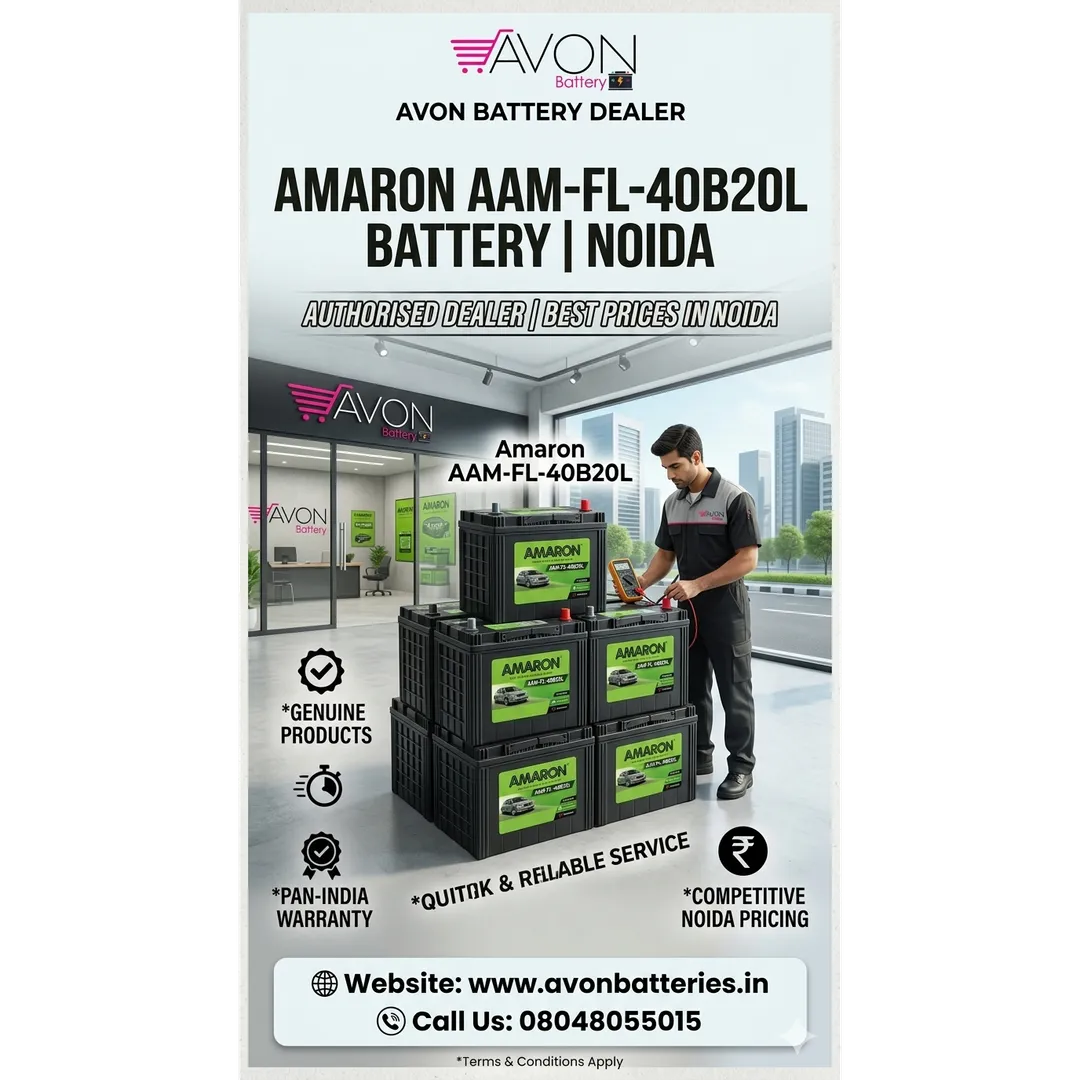 Amaron AAM-FL-40B20L Battery in Noida | Avon Battery Dealer