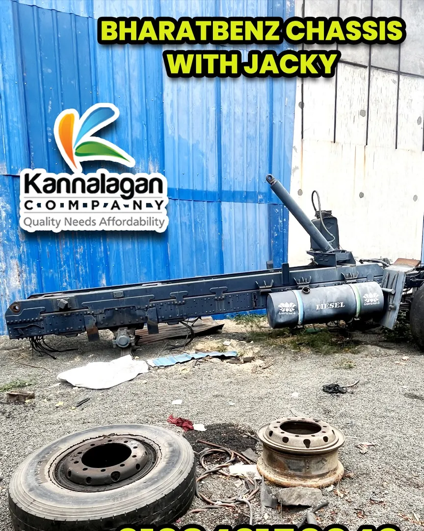 BharatBenz Chassis with Jacky – N. Kannalagan Company, Kerala.