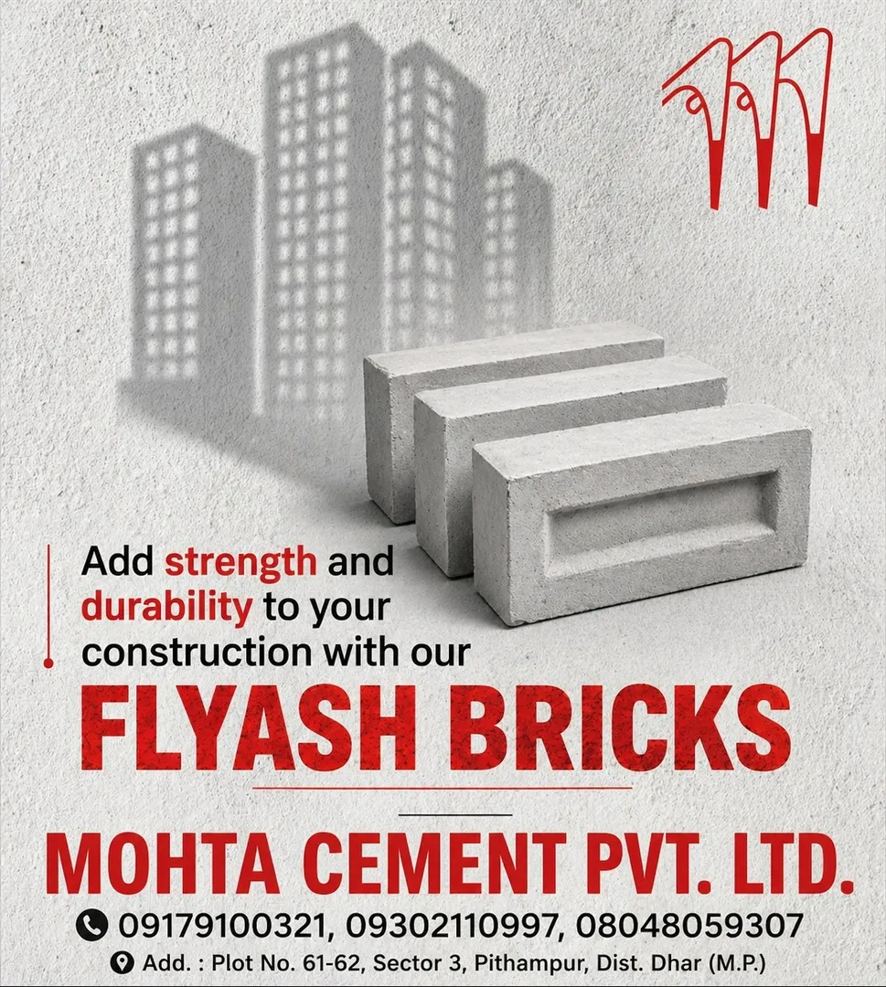 Flyash Bricks Supplier in Indore
Mohta Cement Pvt. Ltd. is a trusted fly ash bricks supplier in Ind...