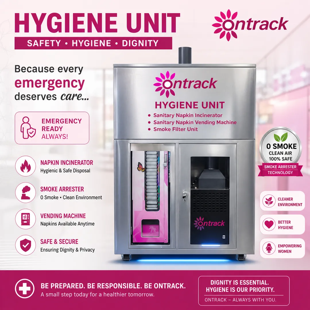 Hygiene Unit (Combo Incinerator with Vending Machine) Manufacturer in Coimbatore
