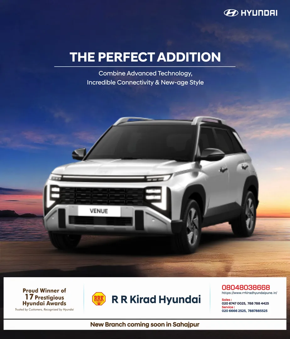 Combine Advanced Technology Incredible Connectivity New age Style book newcar Hyundai Showroom Pune