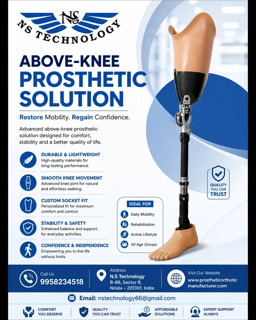 Above-Knee Prosthetic Limb Manufacturer | NS Technology