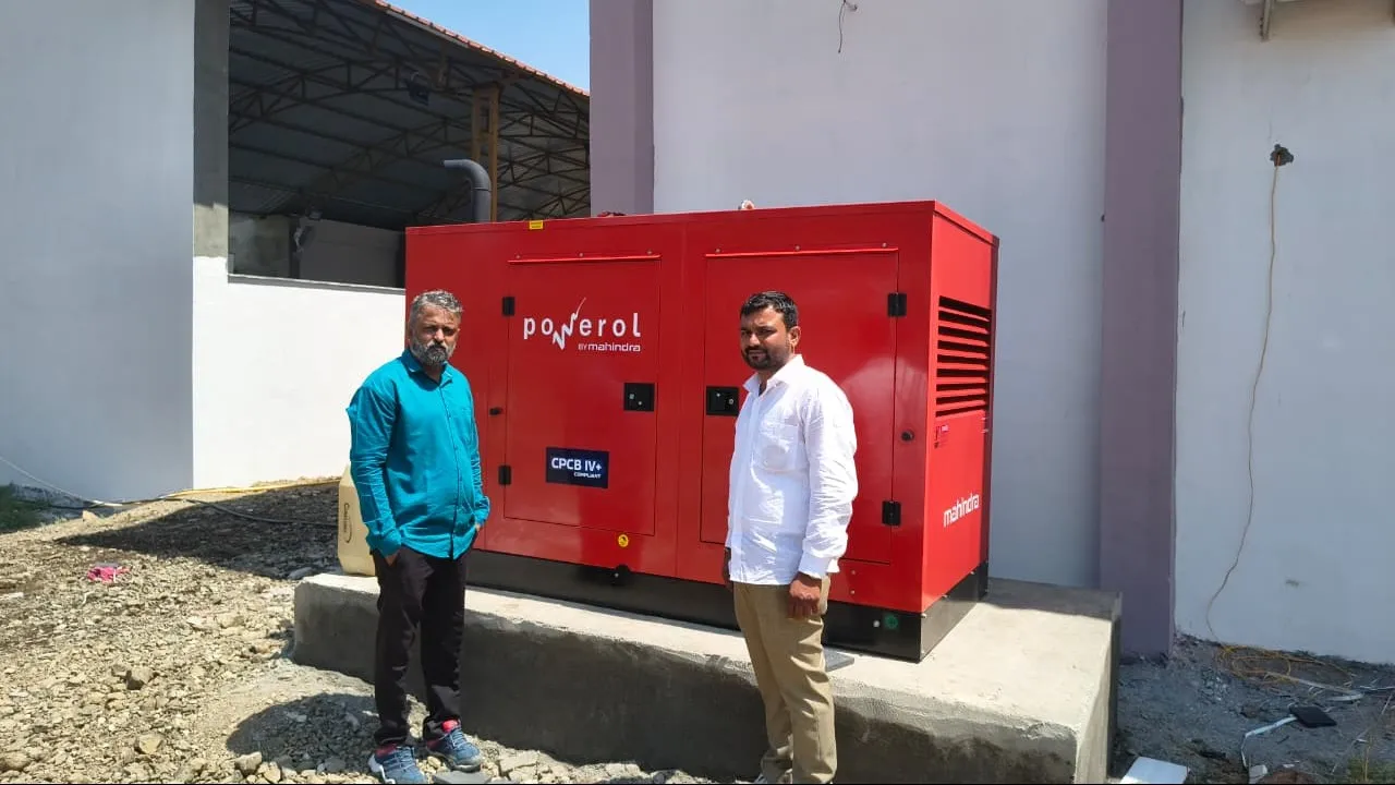 Successfully Supplied & Installed a 58.5 KVA Mahindra Powerol Silent DG Set for an AC Banquet Hall