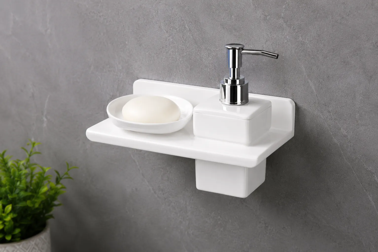 Acrylic soap dish with soap dispenser holder Manufacturer
