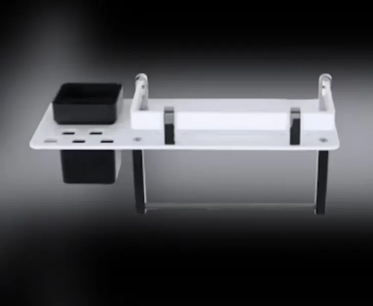 Acrylic Black 4 in 1 Shelf in Gujarat for Modern and Durable Bathroom Storage