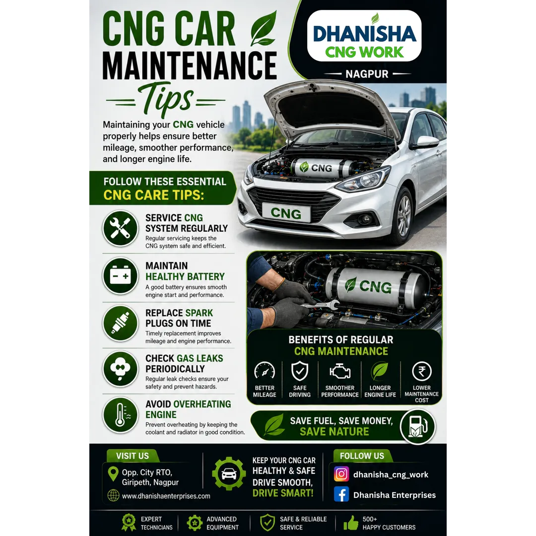 CNG Car Maintenance Tips | Best CNG Service in Nagpur ā Dhanisha CNG Work
