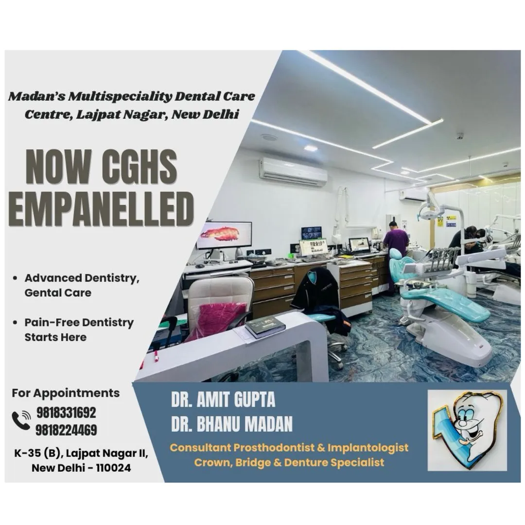 Discover CGHS Empanelled Dental Care in Lajpat Nagar, New Delhi