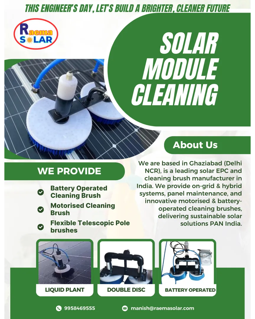 Best Solar Cleaning Brushes in Lucknow for Maximum Panel Efficiency & ROI