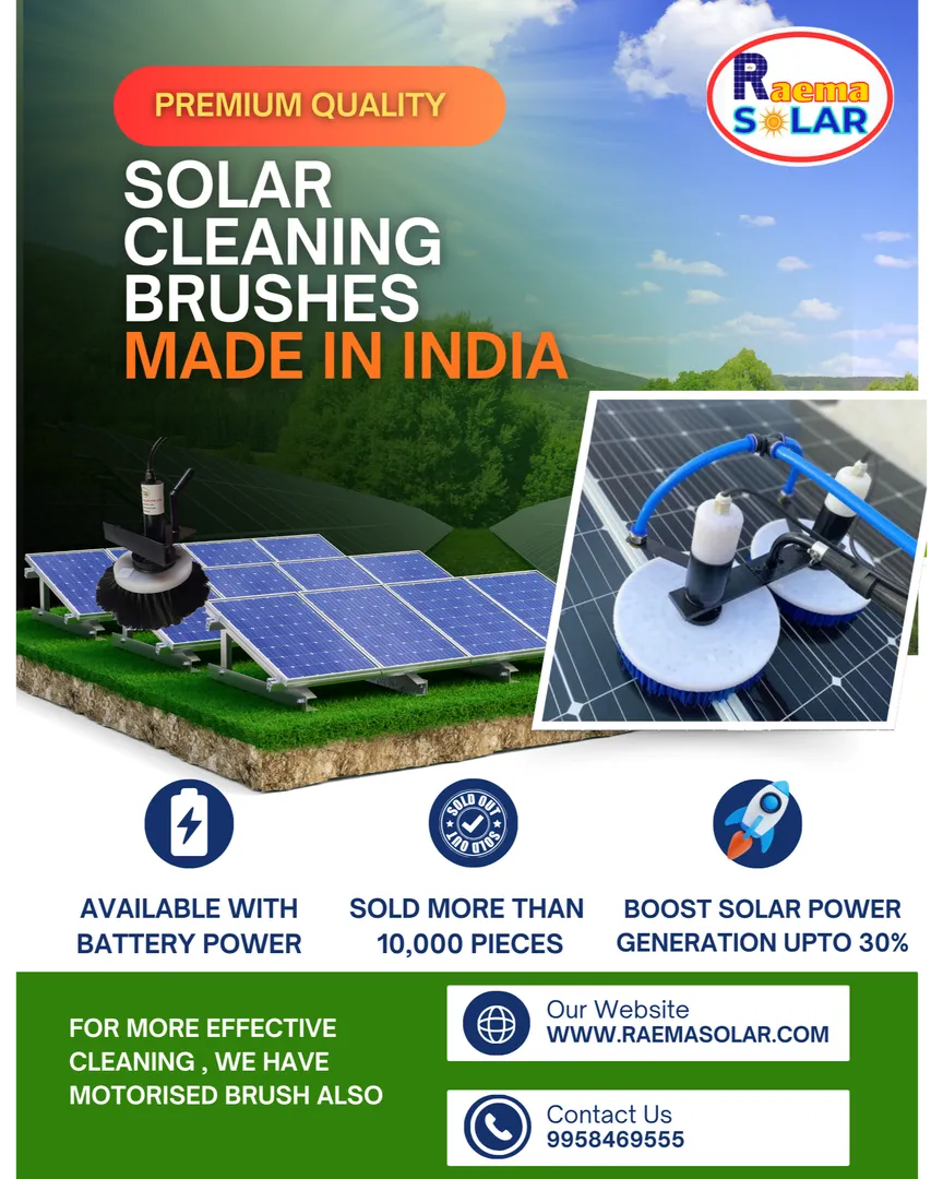 Best Solar Cleaning Brushes in Shimla for Maximum Panel Efficiency & ROI