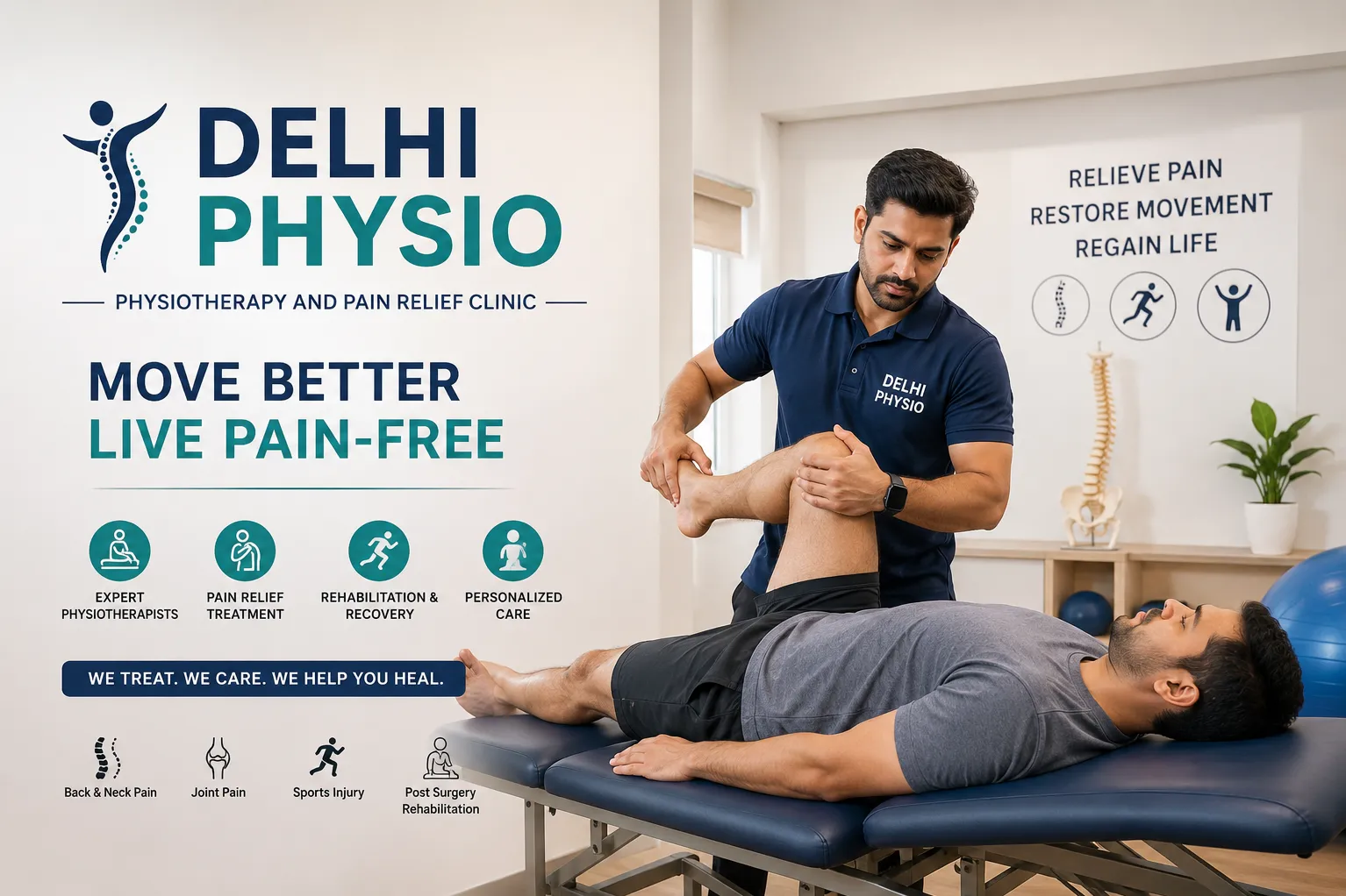 Effective Pain Relief Physiotherapy in Green Park| Advanced Therapies for Lasting Relief by Dr.Niraj