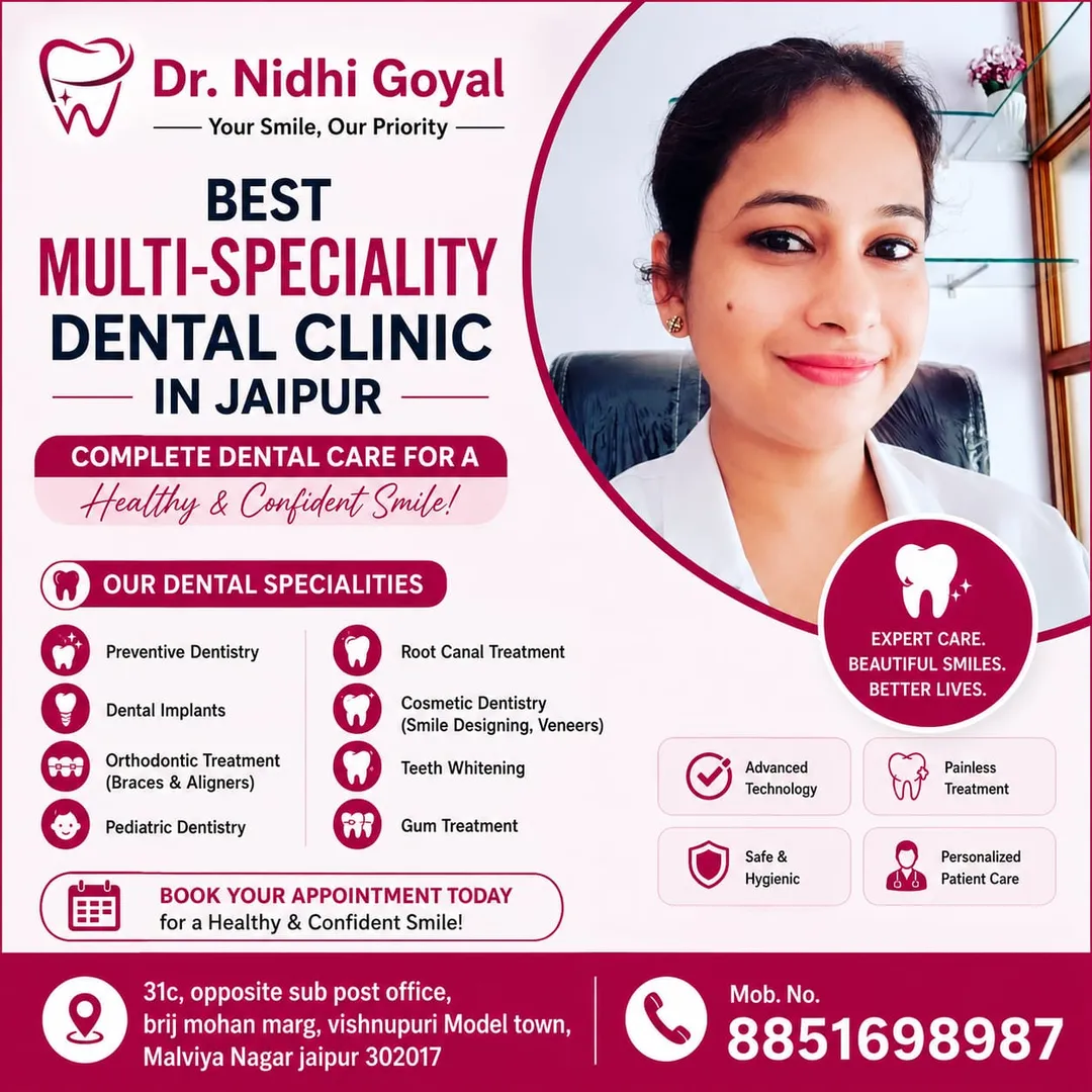 Best Multi-Speciality Dental Clinic in Jaipur – Dr. Nidhi Goyal