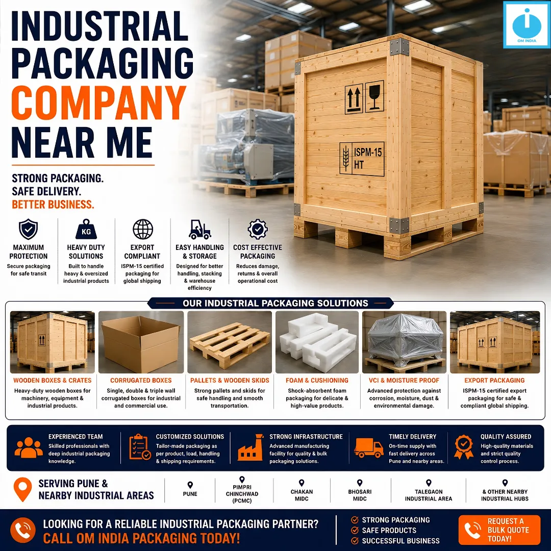Industrial Packaging Company Near Me | Reliable Packaging Solutions by Om India Packaging