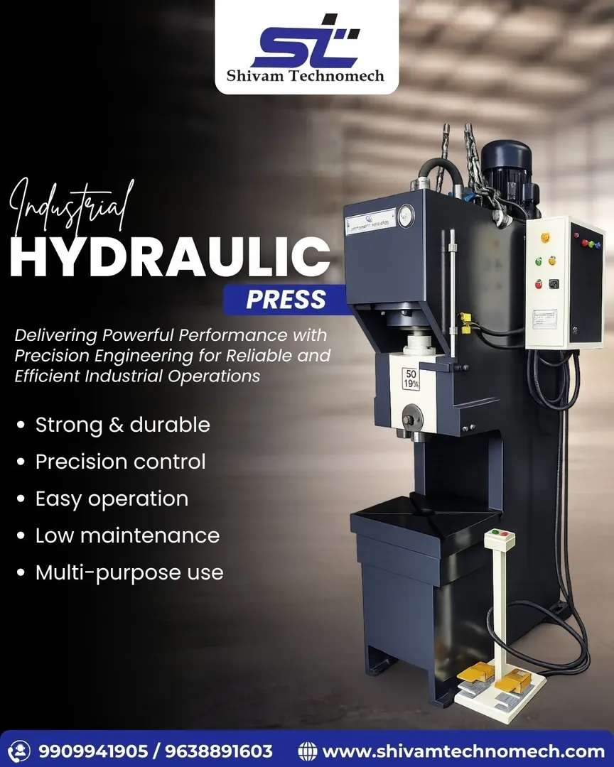 Industrial Hydraulic Press Manufacturer in Ahmedabad
