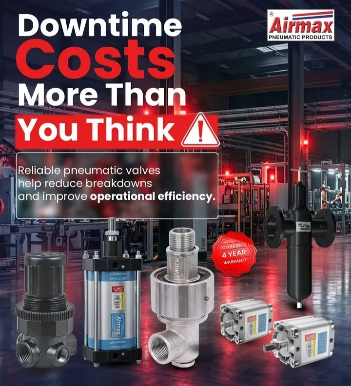 Airmax Pneumatic Products are engineered to reduce breakdowns, improve operational efficiency, and k...