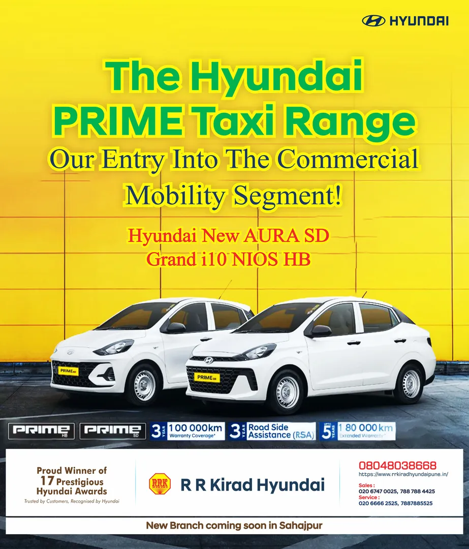 Hyundai PRIME Taxi Range. A New Era of Commercial Mobility by Hyundai showroom Manjari Hadapsar Pune