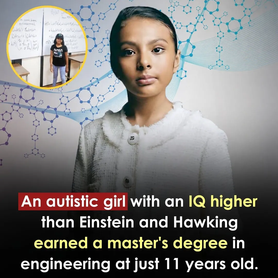 Adhara Pérez Sánchez from Mexico has an IQ reportedly higher than Einstein and finished high school
