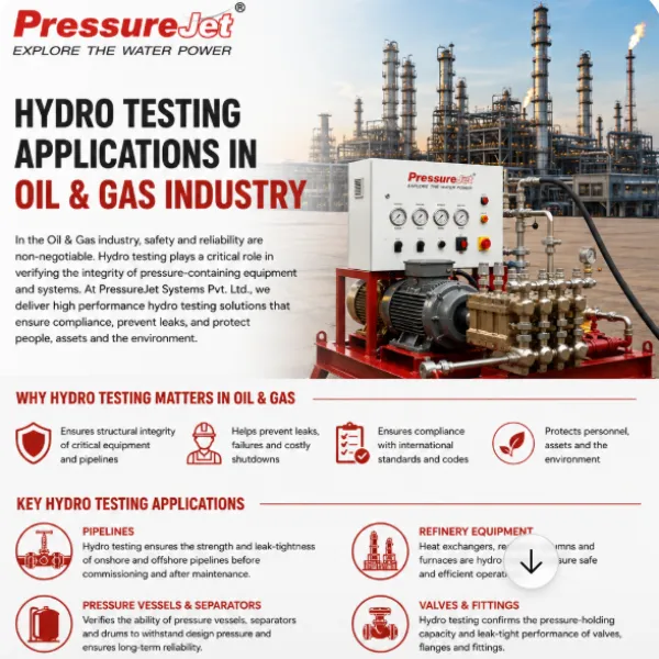 Hydro Testing Applications in Oil & Gas Industry