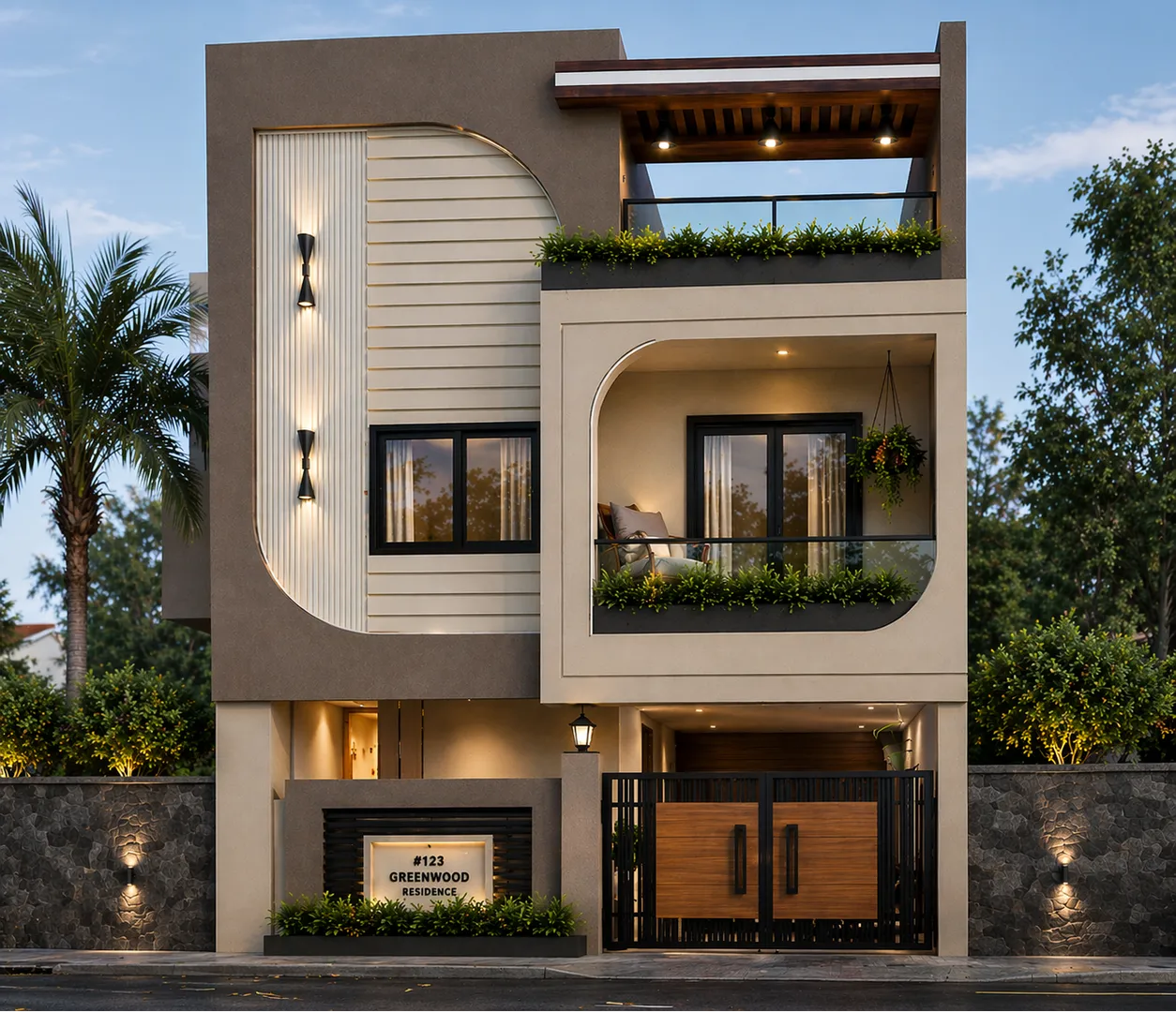 Modern 3d elevation with a perfect blend of style and elegance.
Designed to give your dream home a p...
