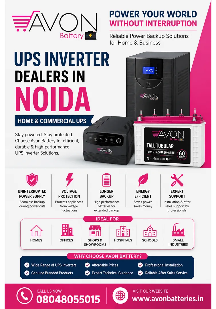 UPS Inverter Dealers in Noida | Home & Commercial UPS – Avon Battery