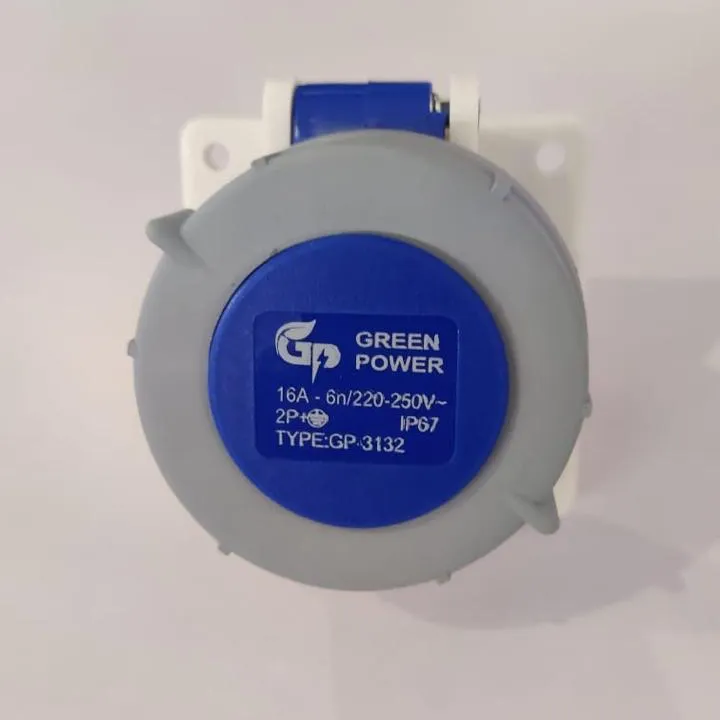 IP67 16Amp 3Pin Panel Socket