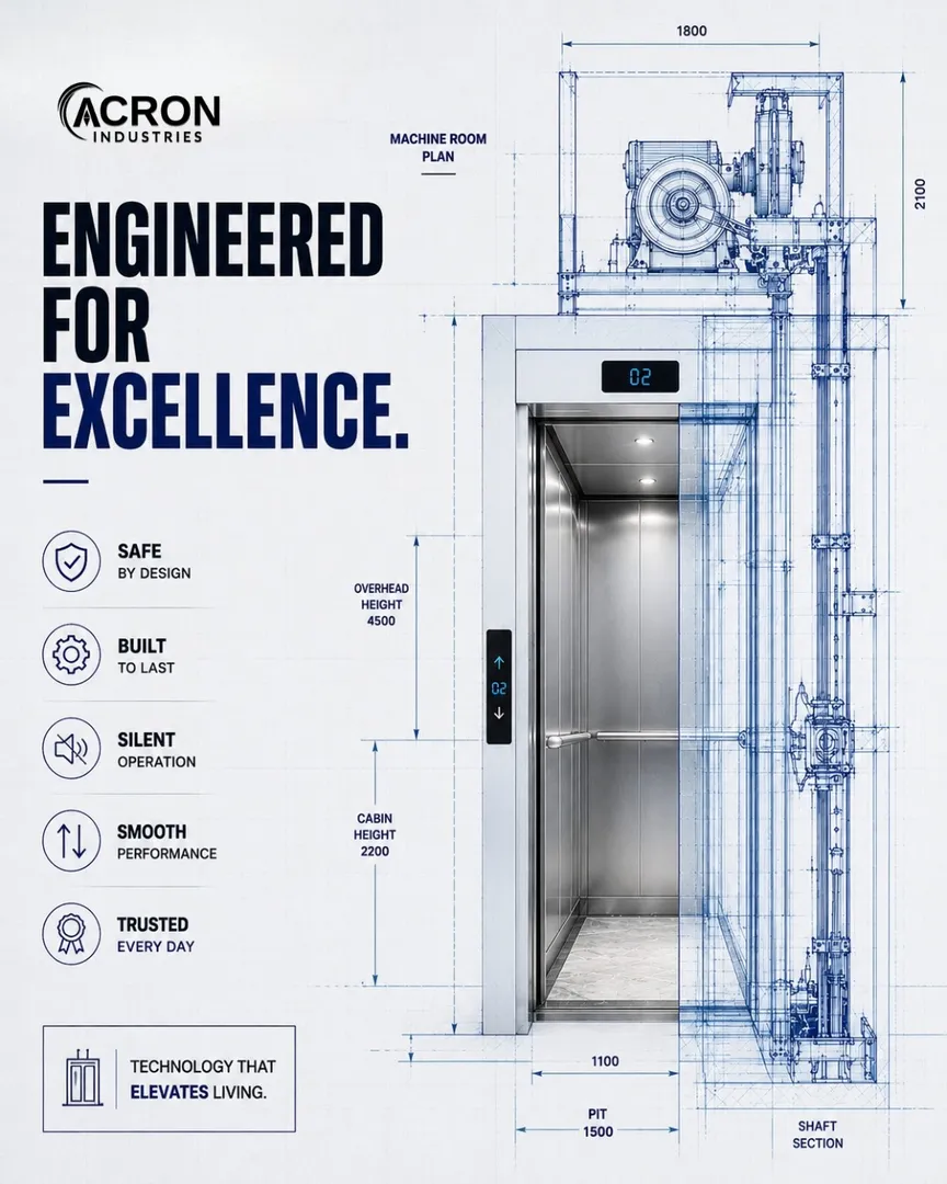 Precision isn’t just designed — it’s engineered. 🔷⬆️
Smart elevator solutions built with technology...