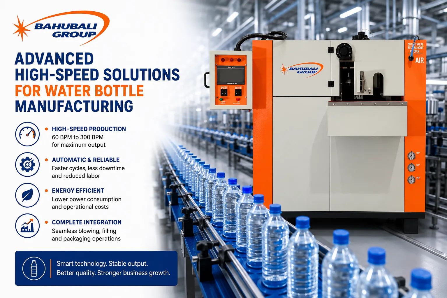 Automatic Pet Blow Molding Machines in Navi Mumbai By Bahubali Blowing Machine
