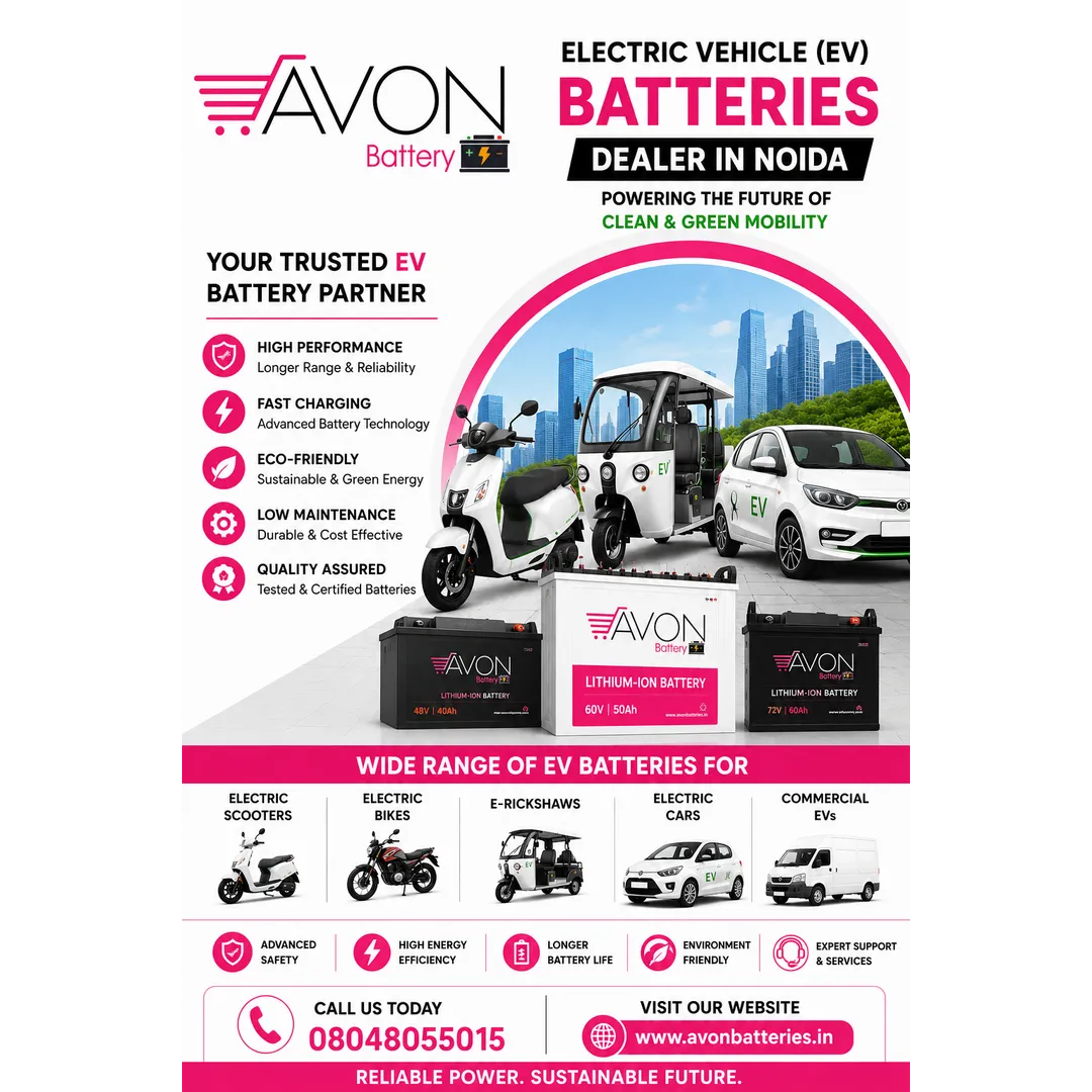 Electric Vehicle (EV) Batteries Dealer in Noida | EV Battery Supplier – AVON BATTERY