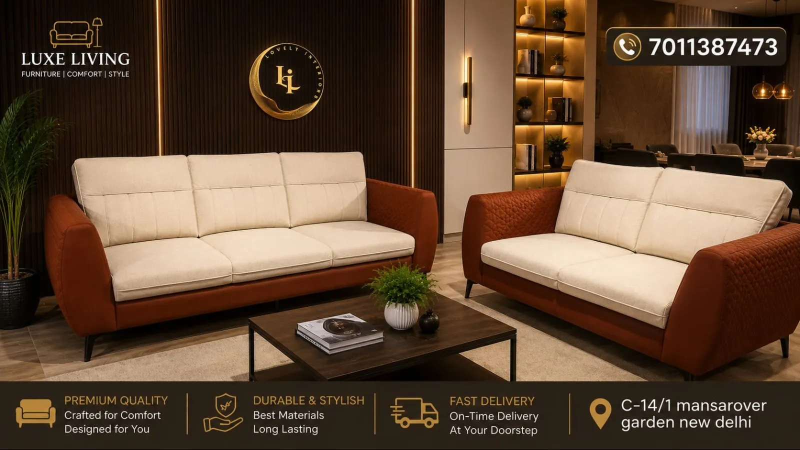 Luxury comfort sofa in Ghaziabad