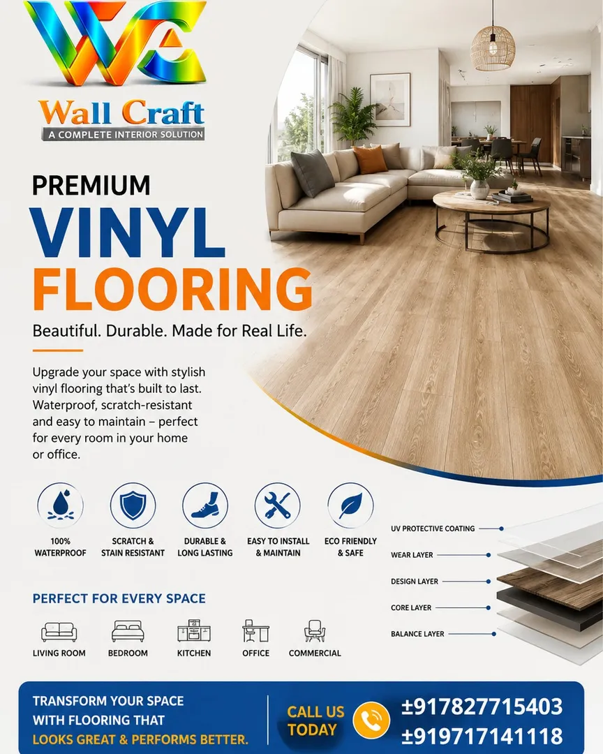Premium Vinyl Flooring by wallcraft at Noida