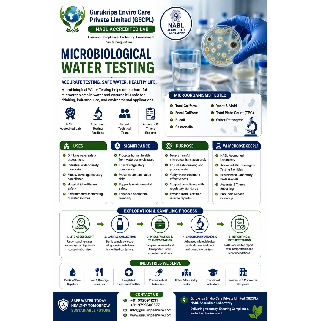 Microbiological Water Testing – Reliable Water Safety Analysis