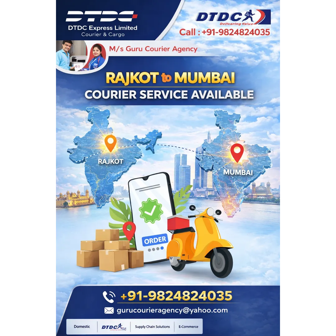 Rajkot to Morbi courier service MO.9824824035