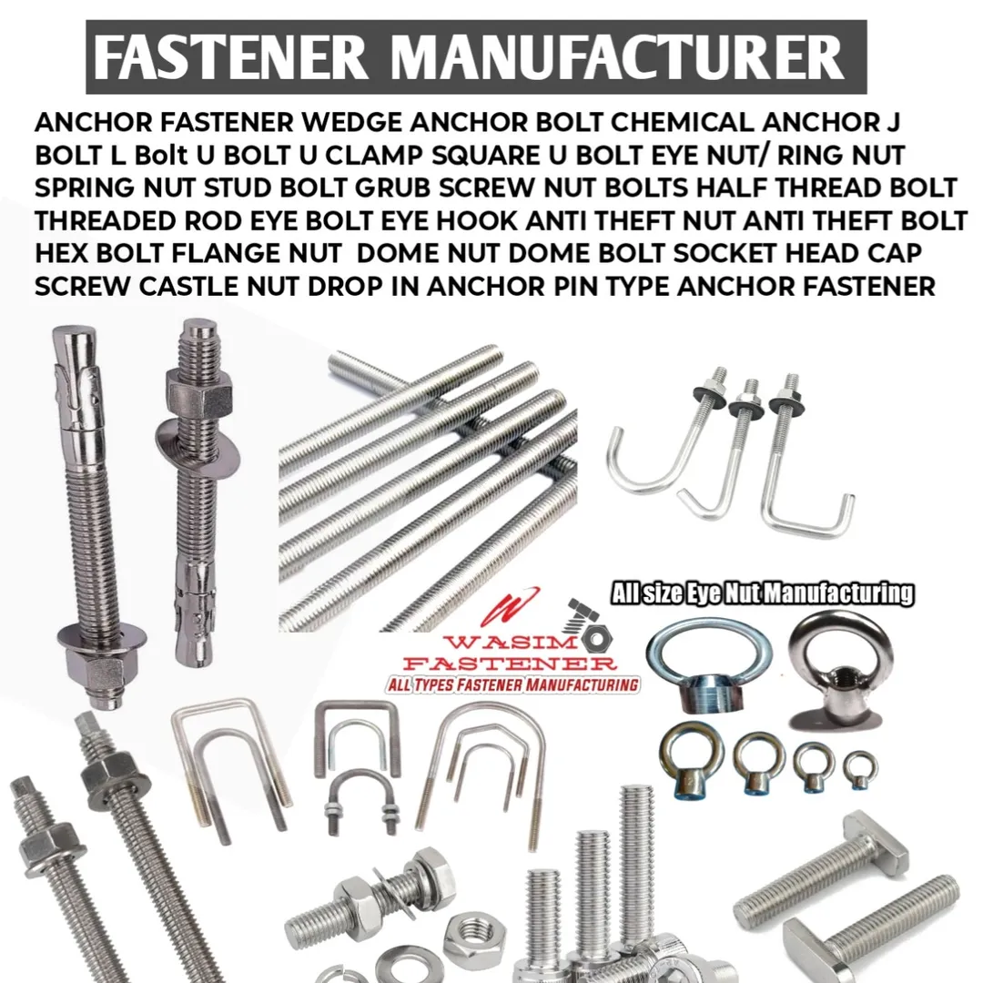 SS 316 Anchor Bolts Manufacturer & Supplier in India | Stainless Steel 316 Anchor Fasteners