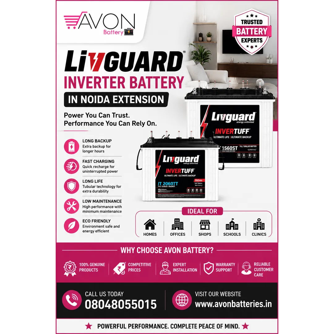 Livguard Inverter Battery in Noida Extension | AVON BATTERY