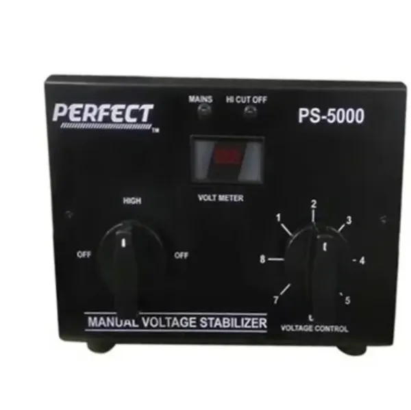 Perfect PS-5000 Manual Voltage Stabilizer Manufacturer in India | Industrial Voltage Stabilizer Supp