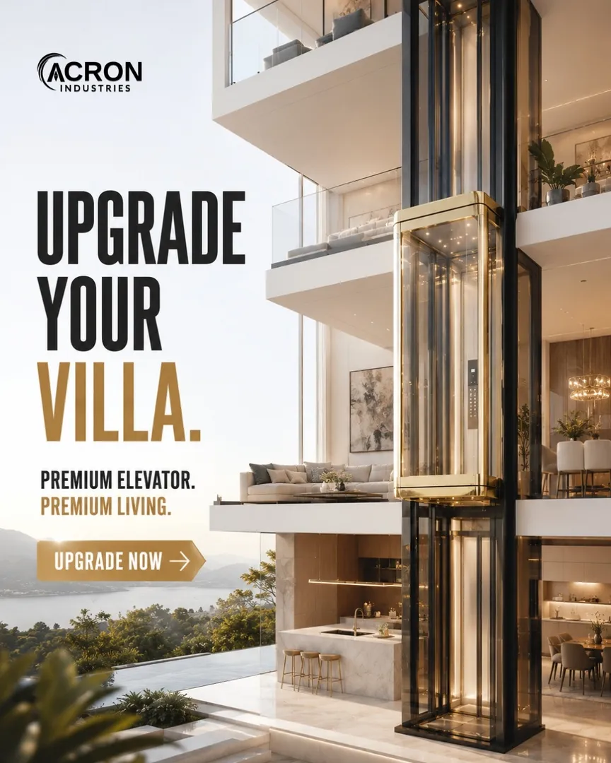 Upgrade your villa with premium elevator elegance where luxury meets seamless vertical mobility. Des...